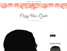 Tablet Screenshot of crazyonesquote.com